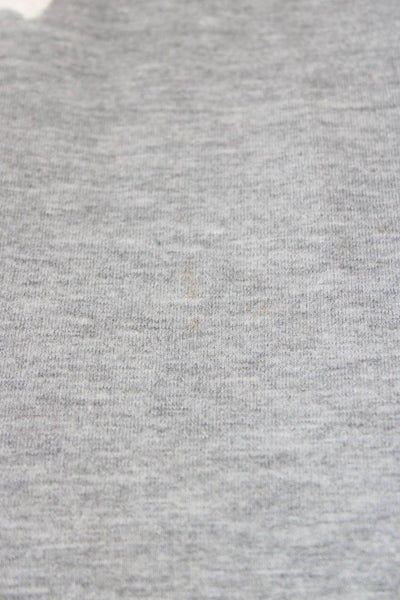 Rebecca Taylor Women Jersey 3/4 Sleeve Crew Neck Gray Top Size M