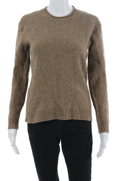 Marine Layer Unisex Pullover Sweater Brown Merino Wool Size S