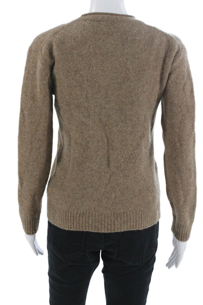 Marine Layer Unisex Pullover Sweater Brown Merino Wool Size S