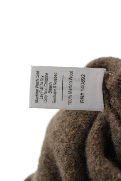 Marine Layer Unisex Pullover Sweater Brown Merino Wool Size S