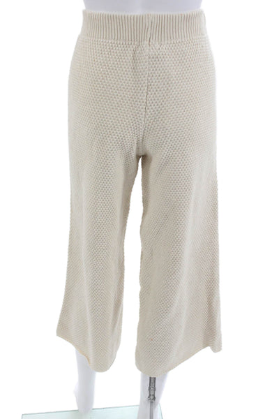 Sincerely Jules Women Cropped Sweatpants Beige Boho Petite Size S