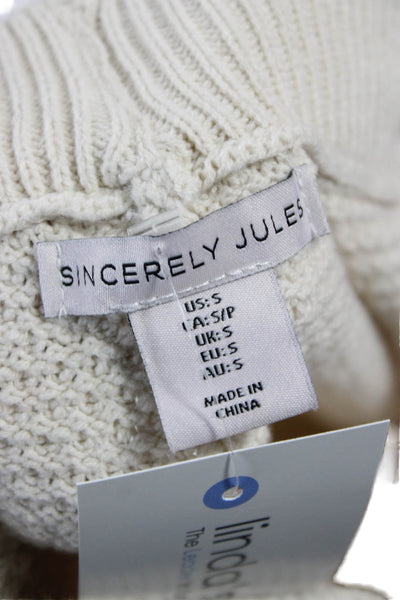 Sincerely Jules Women Cropped Sweatpants Beige Boho Petite Size S