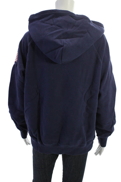 Vineyard Vines Unisex Pullover Hoodie Dark Blue Cotton Graphic Size S