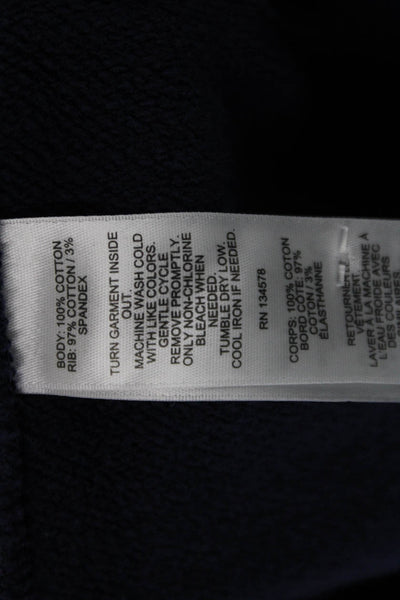 Vineyard Vines Unisex Pullover Hoodie Dark Blue Cotton Graphic Size S
