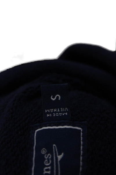 Vineyard Vines Unisex Pullover Hoodie Dark Blue Cotton Graphic Size S