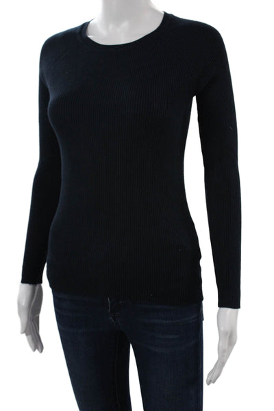 525 America Unisex Black Pullover Sweater 80% Rayon 20% Nylon Crew Neck Size XS