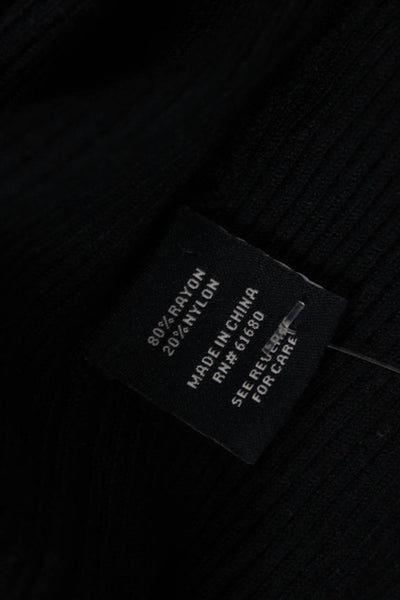 525 America Unisex Black Pullover Sweater 80% Rayon 20% Nylon Crew Neck Size XS