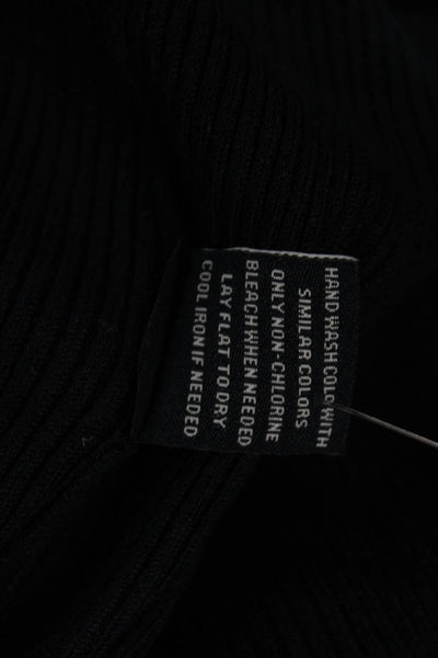 525 America Unisex Black Pullover Sweater 80% Rayon 20% Nylon Crew Neck Size XS