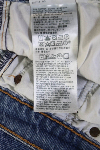 Levis Women Cropped Ankle Jeans Blue Size 24