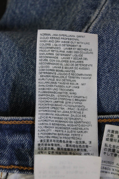 Levis Women Cropped Ankle Jeans Blue Size 24