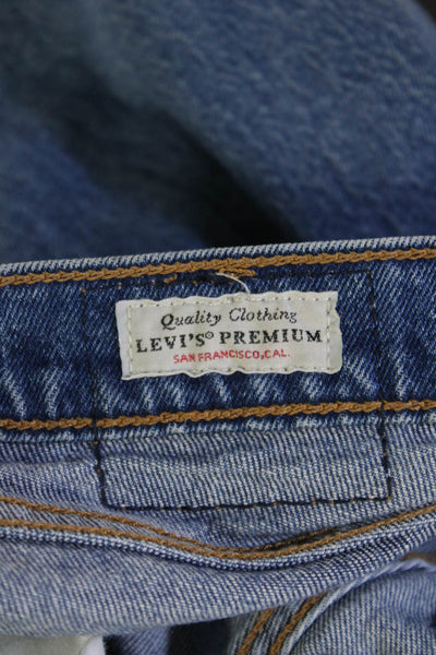 Levis Women Cropped Ankle Jeans Blue Size 24