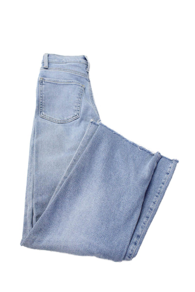 7 For All Mankind Women Light Blue Straight Jeans Size 23