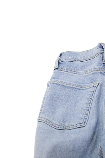 7 For All Mankind Women Light Blue Straight Jeans Size 23