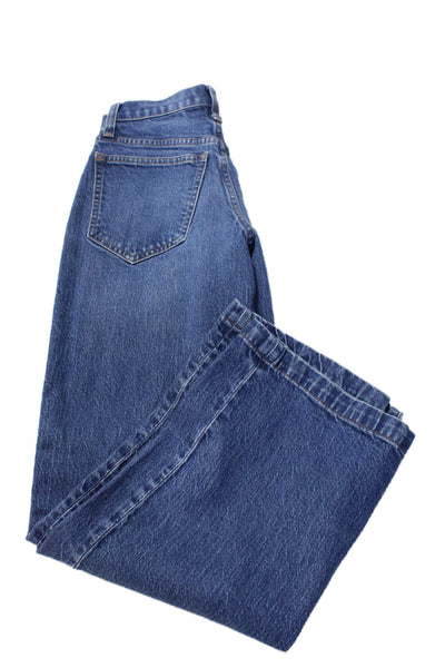Madewell Womens Mom Straight Jeans Blue Mid Rise Button Size 23