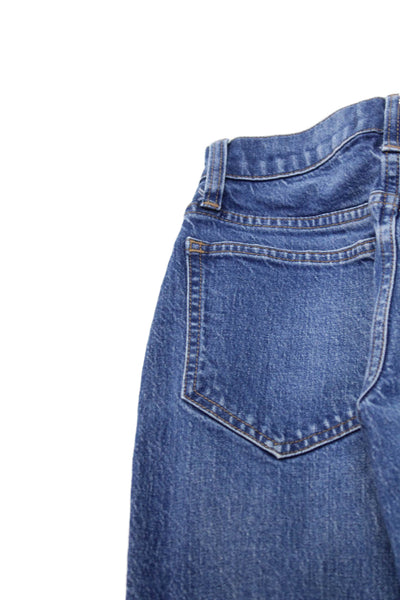 Madewell Womens Mom Straight Jeans Blue Mid Rise Button Size 23