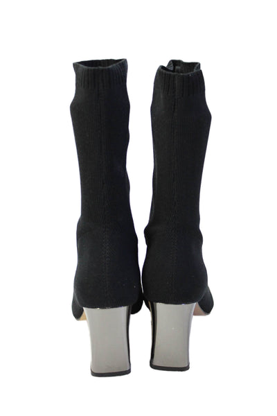 Zara Woman Womens Knit Sock Boots Black Size 38 8