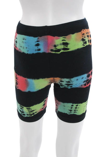 Cotton Citizen Unisex Biker Striped Shorts Black Size XS