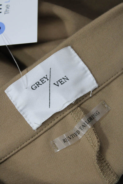 Grey/ven Womens Ankle Cropped Dress Pants Beige Rayon Blend Size XS