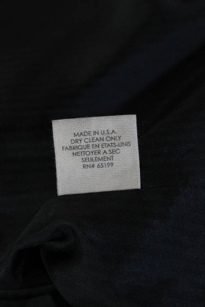 Elizabeth and James Womens One Button Ruched Sleeve Blazer Black Size 4