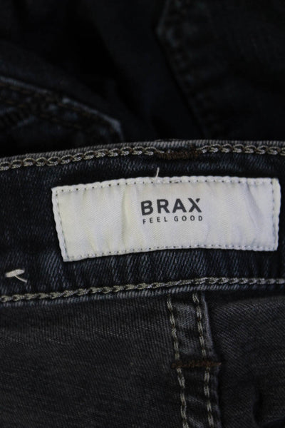 Brax Feel Good Mens Skinny Tapered Dark Blue Jeans Size 32