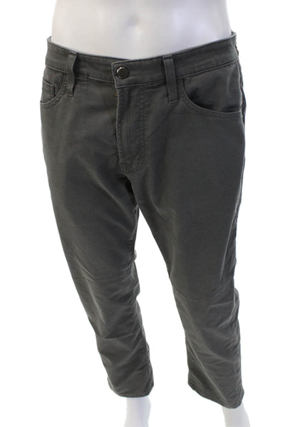 AG Adriano Goldschmied Men Chino Pants Dark Gray Button Size 31
