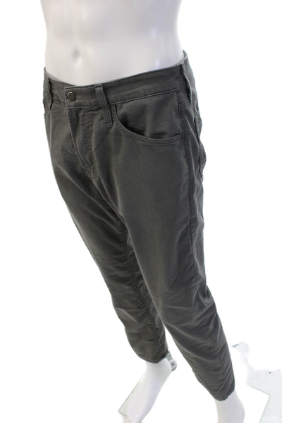 AG Adriano Goldschmied Men Chino Pants Dark Gray Button Size 31