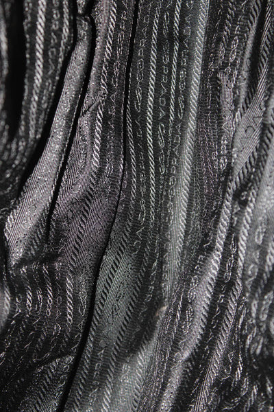 Prada Womens Vernice Leather Sfumata Shoulder Bag Black