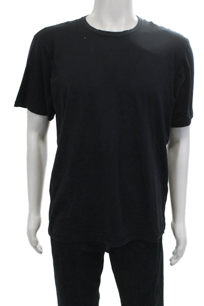 Rag & Bone Mens Black Crew Neck Short Sleeve Designer T-Shirt Size L