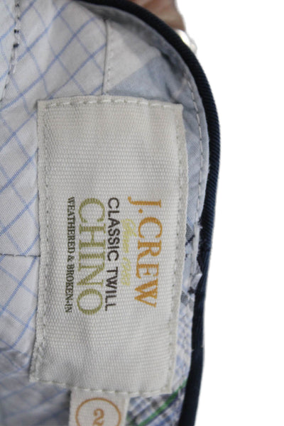J Crew Unisex Dark Blue Chino Shorts 100% Cotton Size 2