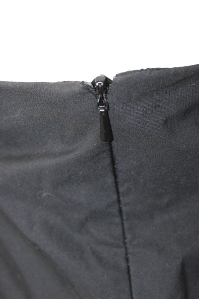 Banana Republic Women Straight Pencil Skirt Black Cotton Knee Length Size 0