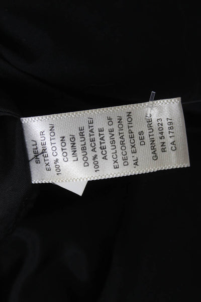 Banana Republic Women Straight Pencil Skirt Black Cotton Knee Length Size 0