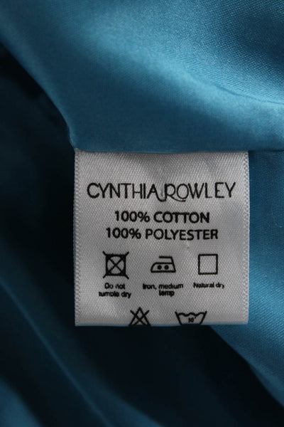 Cynthia Rowley Women Collared Blue Button Blazer Long Sleeve Size S