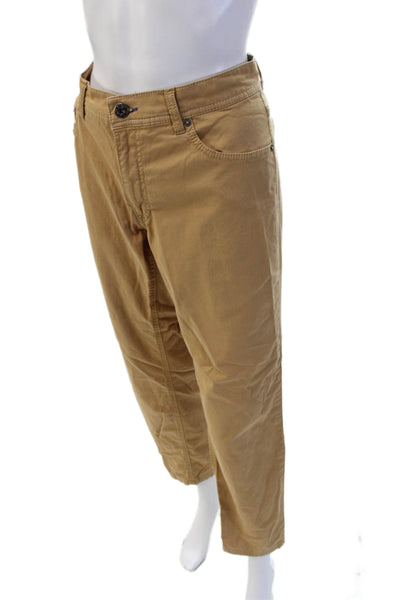 Brax Feel Good Mens Chino Khakis Tan Size 32