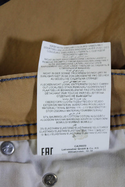 Brax Feel Good Mens Chino Khakis Tan Size 32