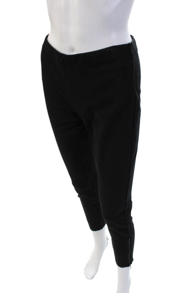 Eileen Fisher Womens Ankle Cropped Pants Black Zip Size XS