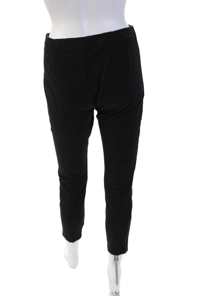 Eileen Fisher Womens Ankle Cropped Pants Black Zip Size XS
