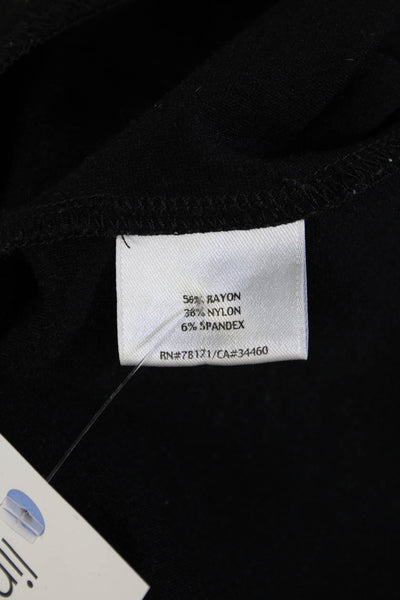 Eileen Fisher Womens Ankle Cropped Pants Black Zip Size XS