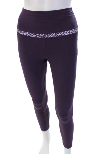 Lululemon Womens Purple Geometric Ankle Leggings Size 6