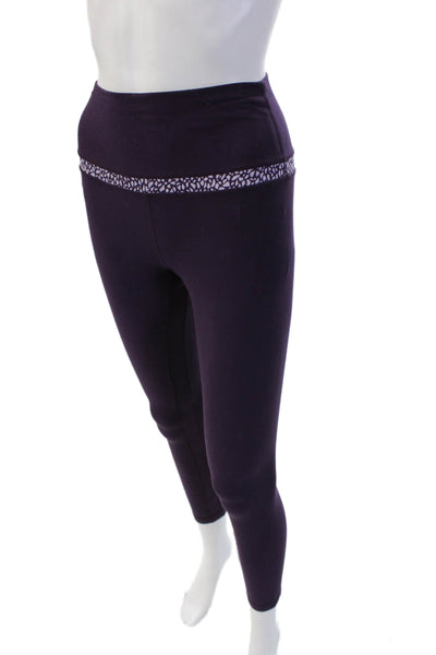 Lululemon Womens Purple Geometric Ankle Leggings Size 6