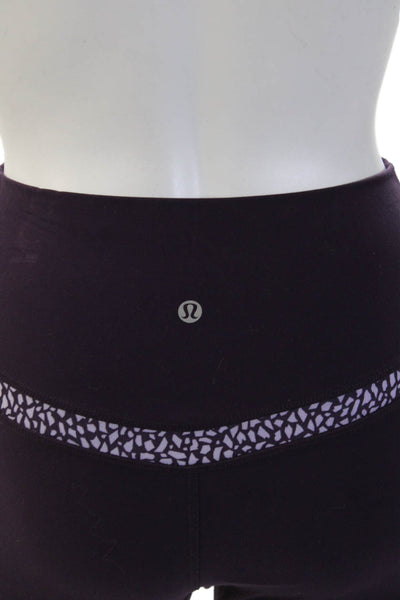 Lululemon Womens Purple Geometric Ankle Leggings Size 6