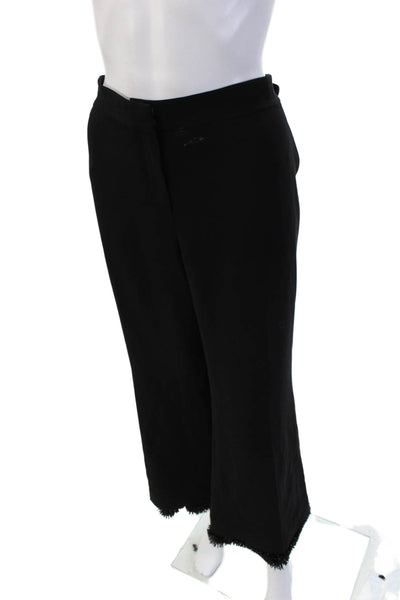 Lafayette 148 New York Women Cropped Dress Pants Black Plus Size 16