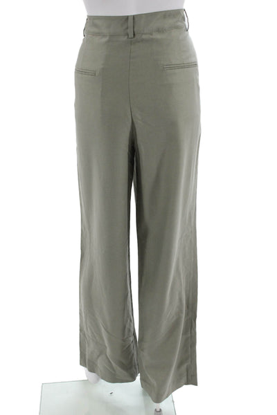 Kule Unisex Green Lyocell Hemp Dress Pants Size 8