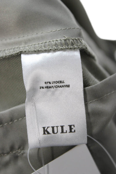 Kule Unisex Green Lyocell Hemp Dress Pants Size 8