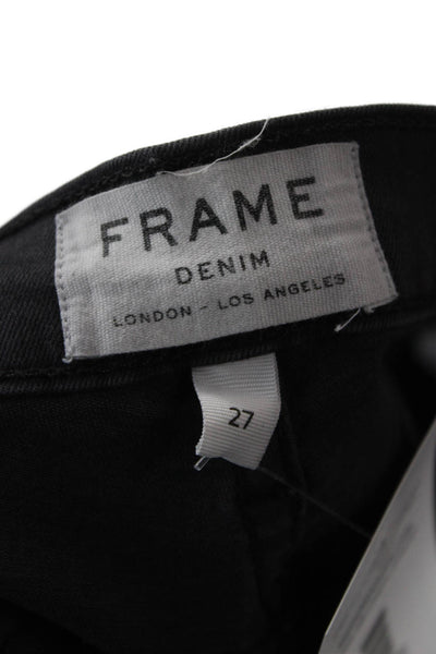 Frame Denim Women Skinny Ankle Jeans Dark Gray Mid Rise Size 27