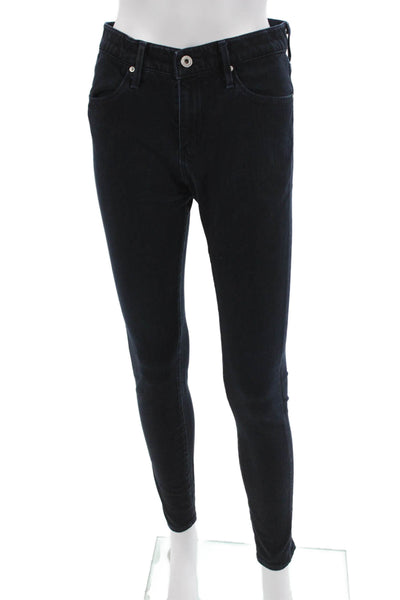 AG Womens Skinny Jeggings Dark Blue Size 28
