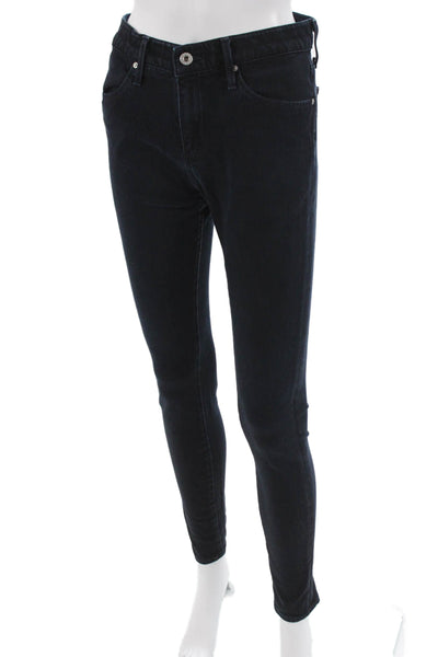 AG Womens Skinny Jeggings Dark Blue Size 28