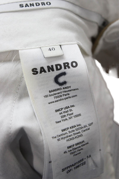 Sandro Mens Chinos Beige Size 40