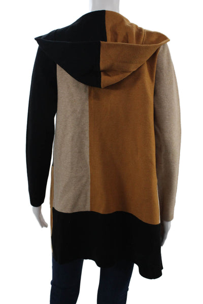 Cynthia Rowley Women Beige Coatigan Long Sleeve Rayon Blend Size XS