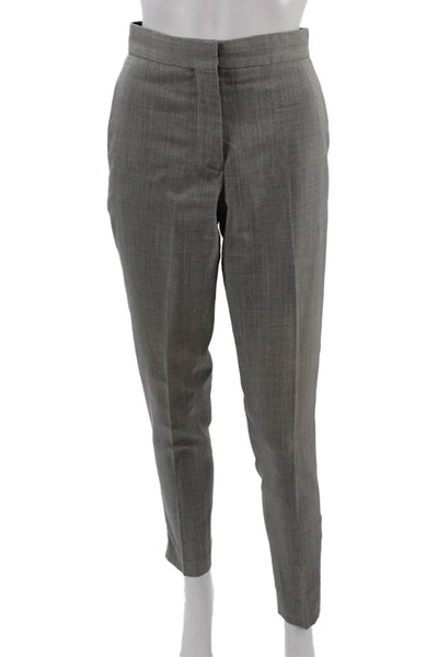 Stella McCartney Women Ankle Dress Pants Gray Wool Size 40