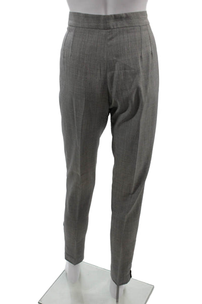 Stella McCartney Women Ankle Dress Pants Gray Wool Size 40